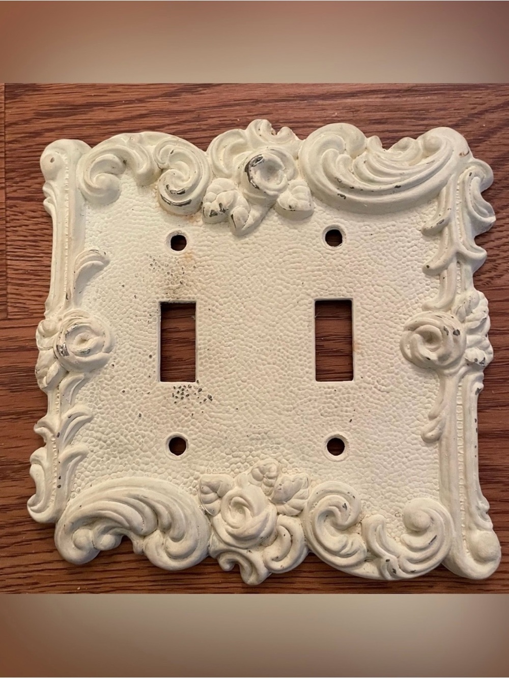 1967 American Tack & Hardware #60TT Metal Double Switch Plate Cover Painted